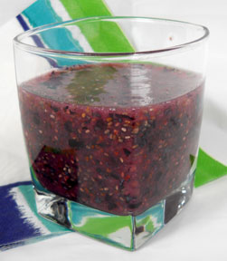 Blueberry Coconut Water Chia Beverage