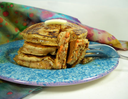 Carrot Cake Chia Pancakes