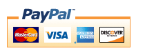 We Accept PayPal Master Card Visa Discover AmeEX Credit Cards